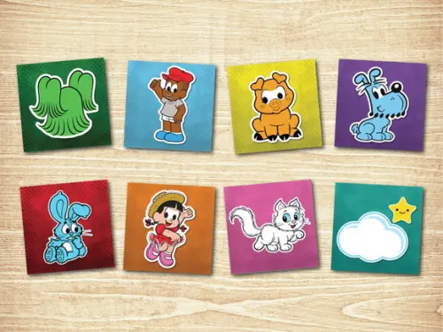 Jogo da Memória / Turma da Mônica / 8 Pares / Caixa Acrílico