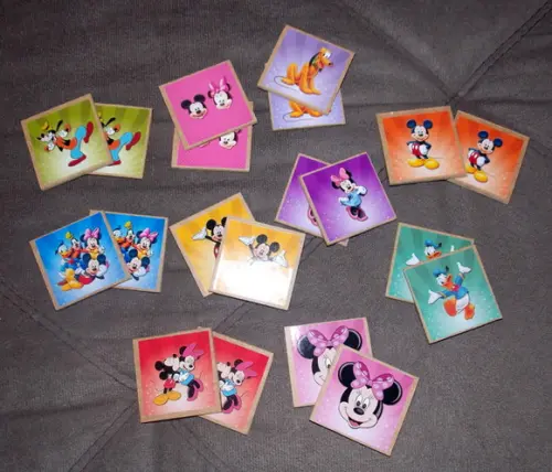 Jogo da Memória / Turma do Mickey / 10 pares / Caixa MDF