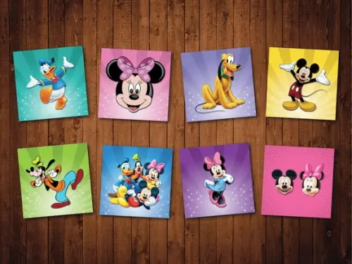 Jogo da Memória / Turma do Mickey / 8 pares / Caixa Acrílico