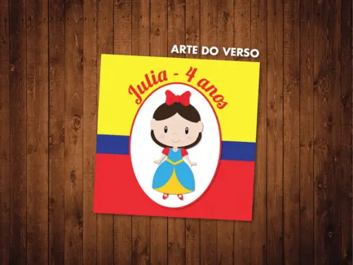 Jogo da Memória Branca de Neve 20 Pares Papel Glossy