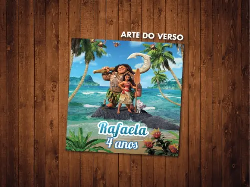 Jogo da Memória Moana Maui 20 Pares Papel Glossy