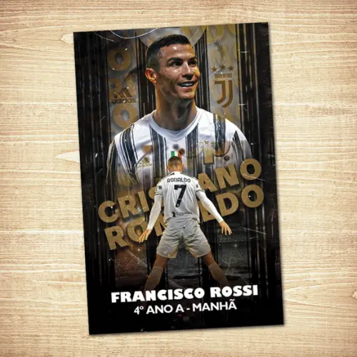 Juventus / Adesivo Capa Caderno / A4