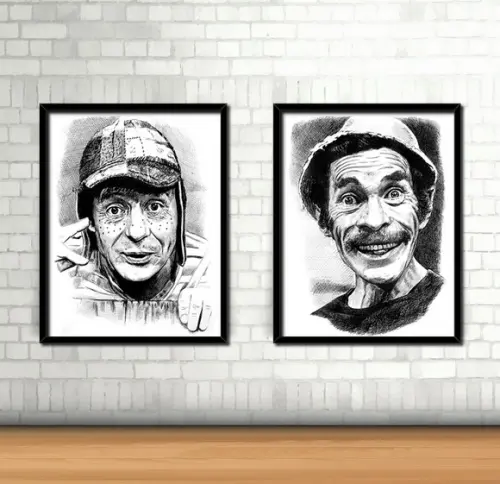 Kit 2 Quadro Chaves & Seu Madruga