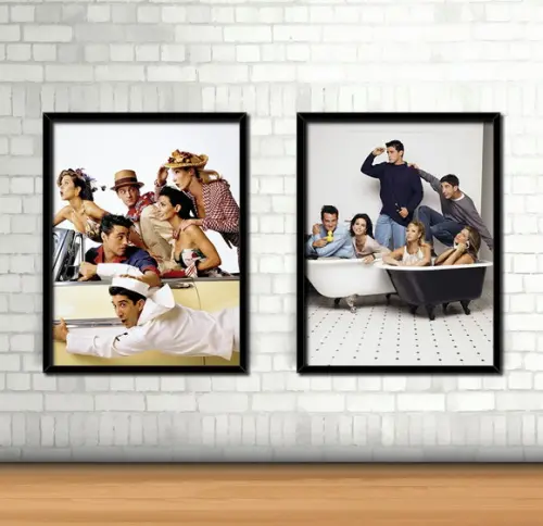 Kit 2 Quadro Friends