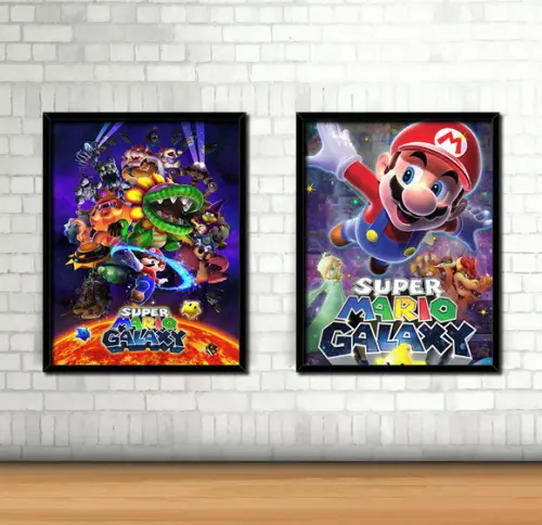 Kit 2 Quadros / Mario Bros