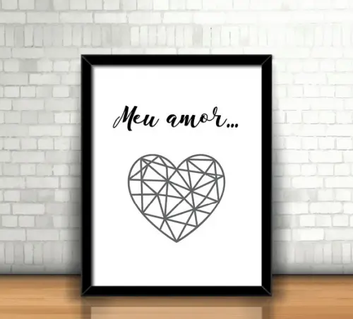 Kit 2 Quadros / Meu Amor