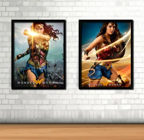 Kit 2 Quadros / Mulher-Maravilha
