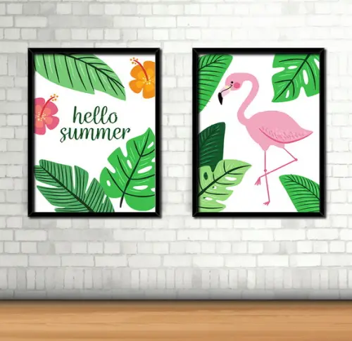 Kit 2 Quadros / Tropical