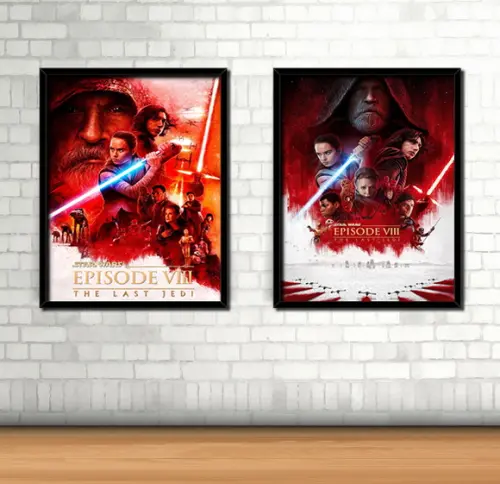 Kit 2 Quadros Star Wars