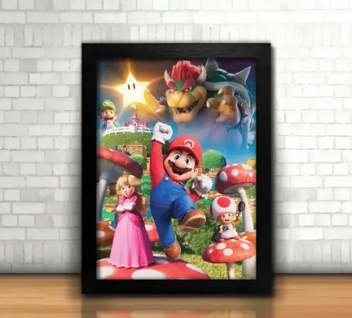 Kit 3 Quadros / Mario Bros