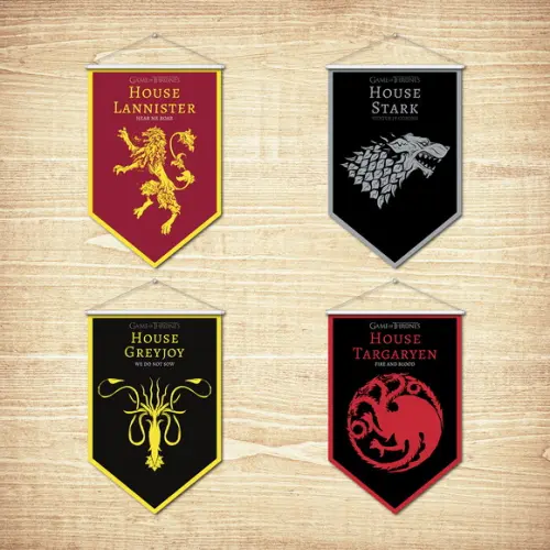 Kit 4 Banners / Game Of Thrones (40x60)
