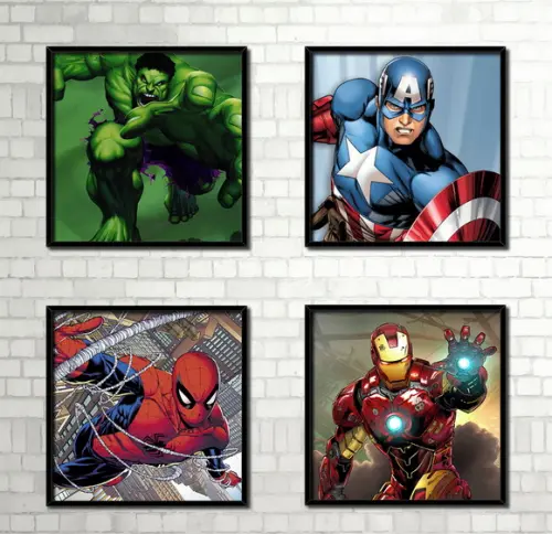 Kit 4 Quadros / Vingadores