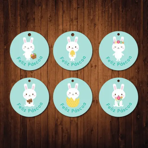 Kit 40 Tags / Páscoa / 4,5cm