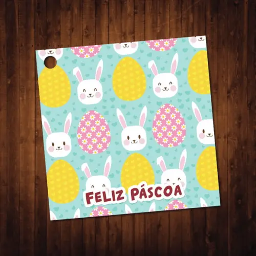 Kit 40 Tags / Páscoa / 5x5cm
