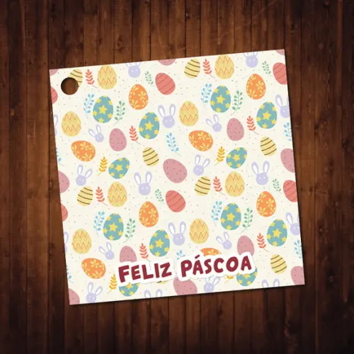 Kit 40 Tags / Páscoa / 5x5cm