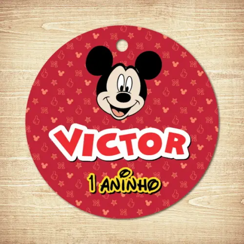 Kit 40 Tags do Mickey
