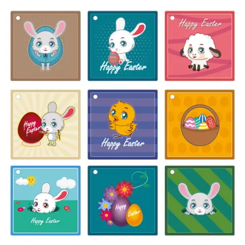 Kit 40 Tags / Páscoa / 5x5cm