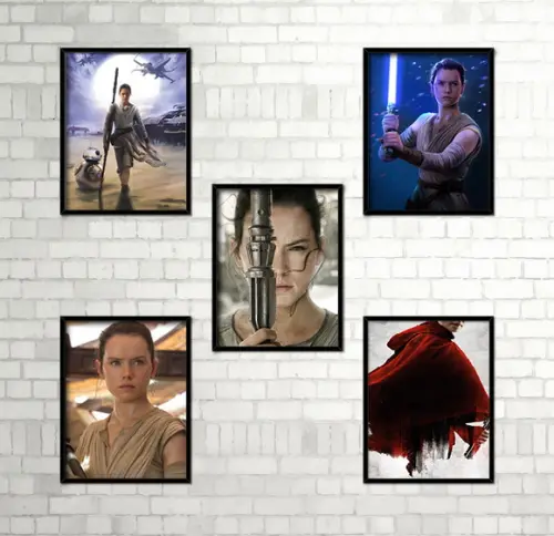 Kit 5 Quadros Star Wars
