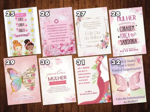 Kit Adesivo Dia Internacional da Mulher / Tamanho A6