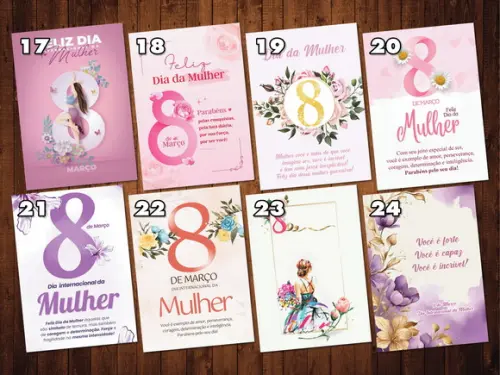 Kit Adesivo Dia Internacional da Mulher / Tamanho A6