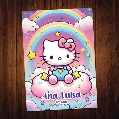 Kit Adesivo Hello Kitty Capa de Caderno
