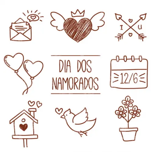Kit Arquivo Digital / Dia dos Namorados
