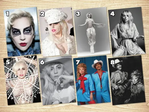 Lady Gaga / Kit Adesivos / Tamanho A4