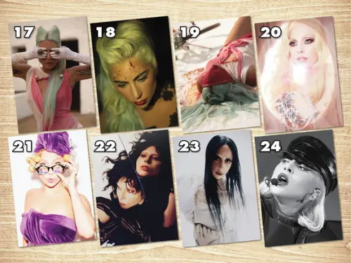 Lady Gaga / Kit Adesivos / Tamanho A4