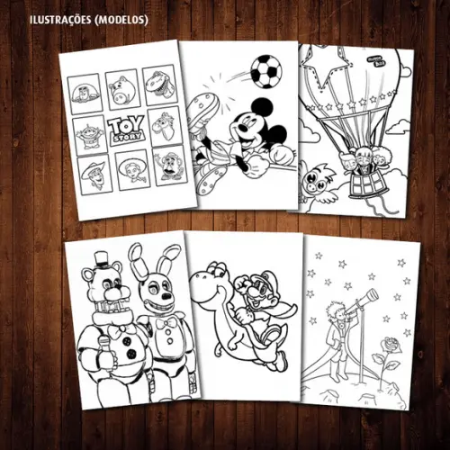 Livro de Colorir (Arquivo PDF para Impressão)
