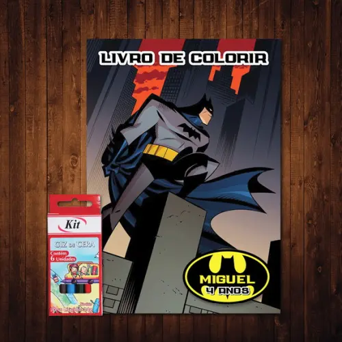 Livro de Colorir / Batman / 15x21cm / Giz de Cera