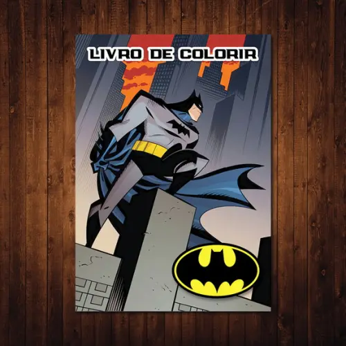 Livro de Colorir / Batman / 15x21cm / Arquivo Digital