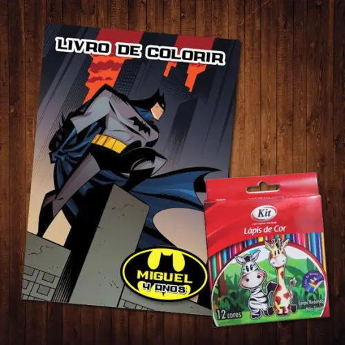 Livro de Colorir / Batman / 15x21cm / Lápis de Cor