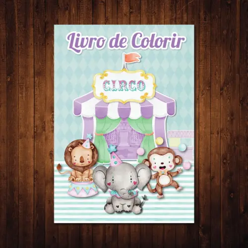 Livro de Colorir / Circo Encantado / 10x15cm