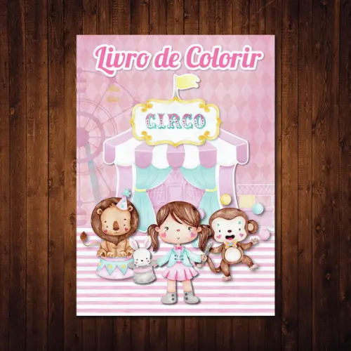 Livro de Colorir / Circo Encantado / 10x15cm