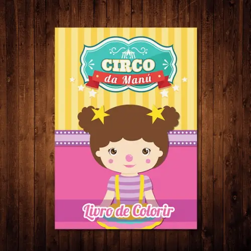 Livro de Colorir / Circo Encantado / 15x21cm / 12 Desenhos