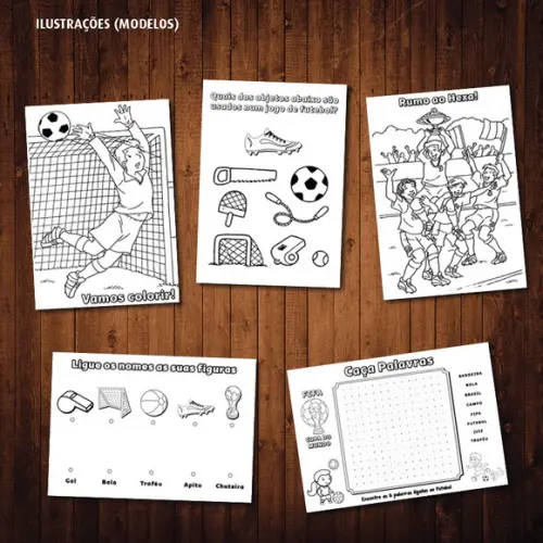 Livro de Colorir / Copa do Mundo 2022 / 14x20cm / 14 Páginas