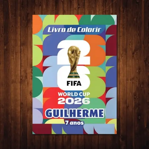 Livro de Colorir / Copa do Mundo 2026 / 15x21cm / 12 Páginas