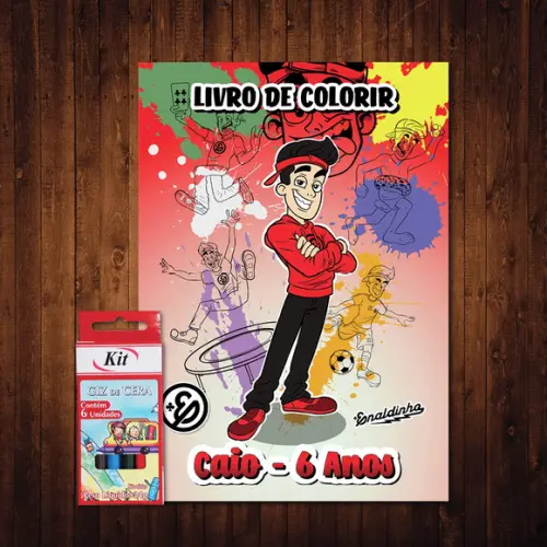 Livro de Colorir / Enaldinho / 15x21cm / Giz de Cera