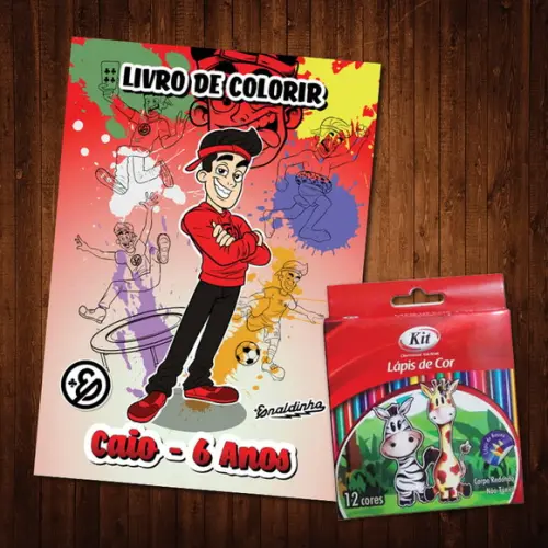 Livro de Colorir / Enaldinho / 15x21cm / Lápis de Cor