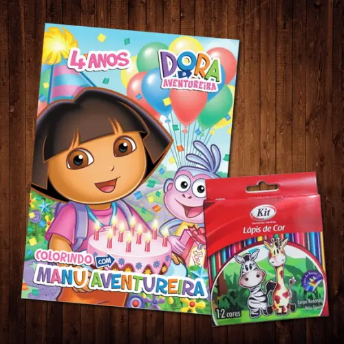 Livro de Colorir / Dora a Aventureira (Lápis de Cor)