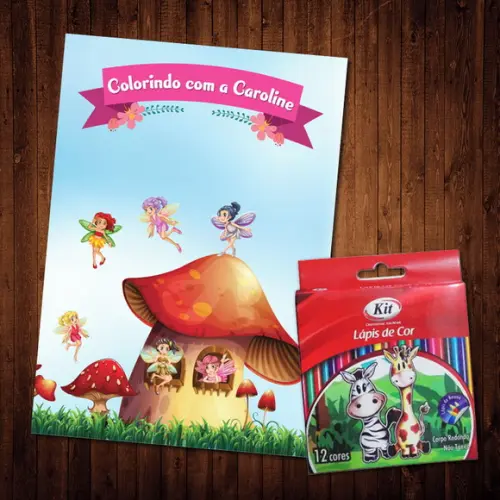 Livro de Colorir / Fadas (Lápis de Cor)