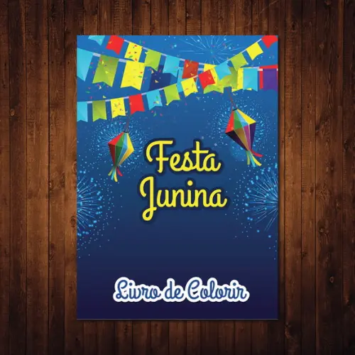 Livro de Colorir / Festa Junina / 15x21cm