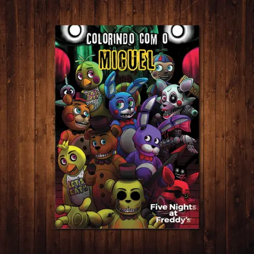 Livro de Colorir / Five Nights at Freddy's / 15x21cm