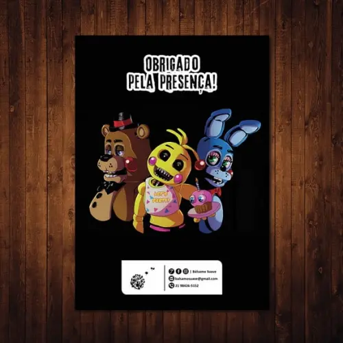 Livro de Colorir / Five Nights at Freddy's / Giz de Cera