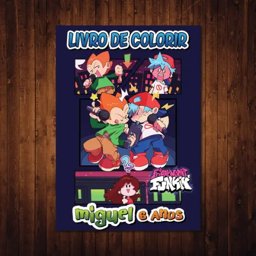 Livro De Colorir / Friday Night Funkin / 10x15cm