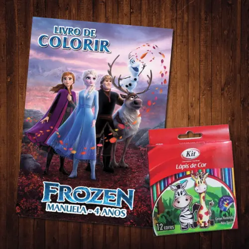 Livro de Colorir / Frozen / Lápis de Cor / 15x21cm