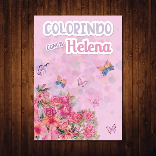 Livro de Colorir / Jardim Encantado / 10x15cm / 12 Desenhos