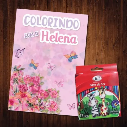 Livro de Colorir / Jardim Encantado / 15x21cm / Lápis de Cor