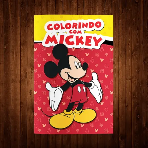 Livro de Colorir / Mickey / 15x21cm / 12 Desenhos