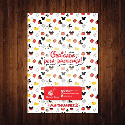 Livro de Colorir / Mickey / 15x21cm / 12 Desenhos